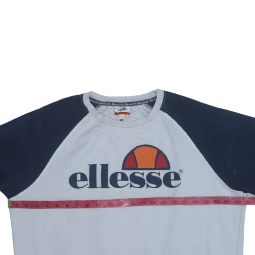 Ellesse Men's Multicoloured Crew Neck Pullover Sweatshirt M