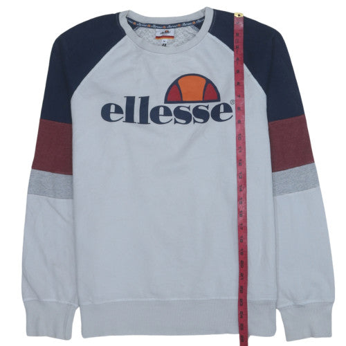 Ellesse Men's Multicoloured Crew Neck Pullover Sweatshirt M