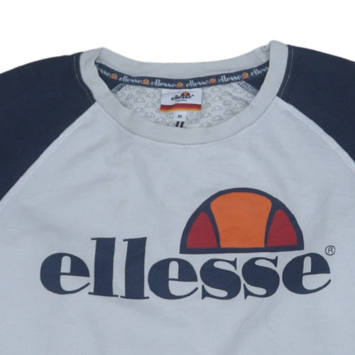 Ellesse Men's Multicoloured Crew Neck Pullover Sweatshirt M