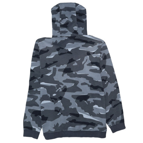Nike Men's Grey Camouflage Pullover Hoodie - Size L