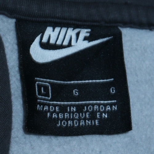 Nike Men's Grey Camouflage Pullover Hoodie - Size L