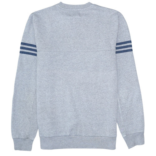 Adidas Men's Grey Pullover Sweatshirt Size S Crew Neck Fleece