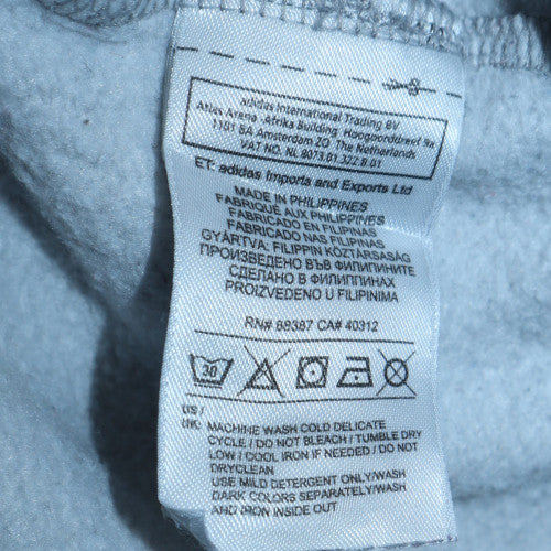 Adidas Men's Grey Pullover Sweatshirt Size S Crew Neck Fleece