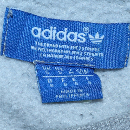 Adidas Men's Grey Pullover Sweatshirt Size S Crew Neck Fleece