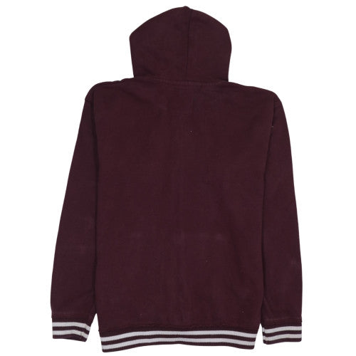 Lee Cooper Men's Brown Full Zip Hoodie Size 2XL Graphic Fleece
