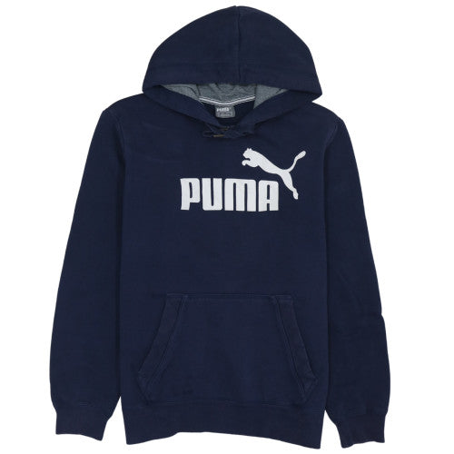 Puma Men's Blue Pullover Hoodie M Sports Fleece Sweatshirt