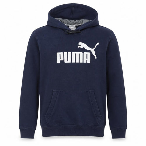 Puma Men's Blue Pullover Hoodie M Sports Fleece Sweatshirt