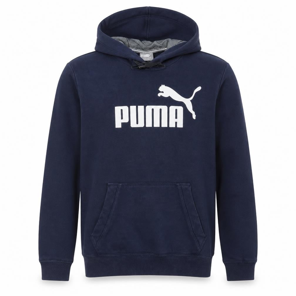 Puma Men's Blue Pullover Hoodie M Sports Fleece Sweatshirt