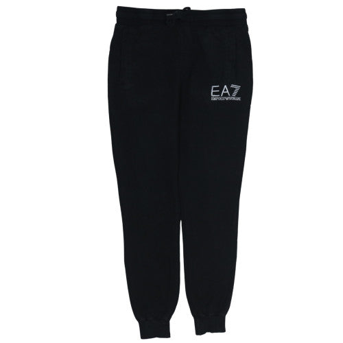 Emporio Armani EA7 Mens Black Logo Jogger Trousers Size L