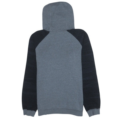 Nike Men's Grey Pullover Hoodie Size M Logo Fleece Sweatshirt