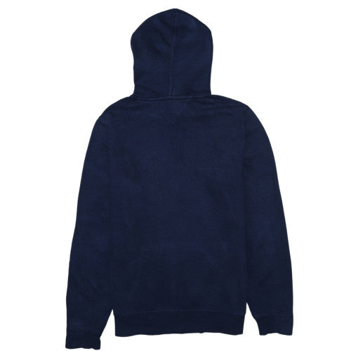 Hilfiger Denim Men's Blue Pullover Hoodie M Regular Fit Graphic Print