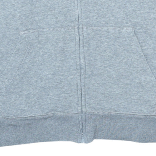 GAP Kids Boys Grey Full Zip Hoodie Size 13-14 Years Cotton Blend