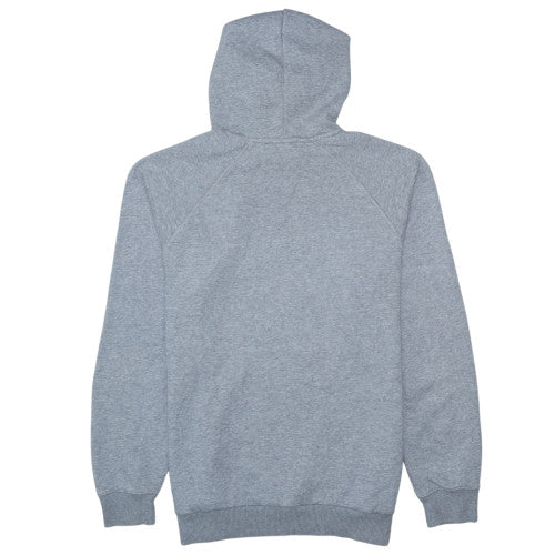 Adidas Men's Grey Pullover Hoodie M Regular Fit Sports Logo