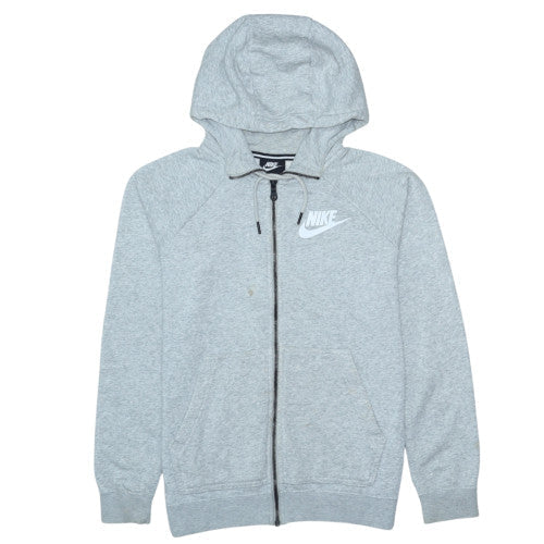 Nike Women's Grey Full Zip Hoodie Small - Classic Sportswear