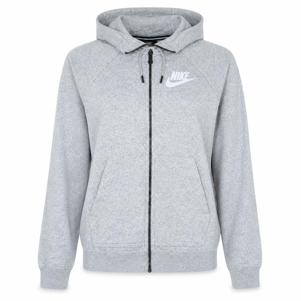 Nike Women's Grey Full Zip Hoodie Small - Classic Sportswear