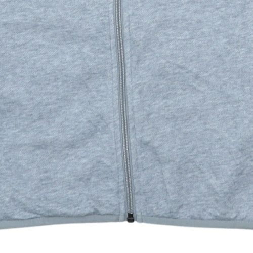 Adidas Boys Grey Full Zip Sweatshirt 13-14 Years Regular Fit Sports Jacket