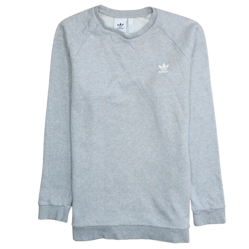Adidas Men's Grey Crew Neck Pullover Sweatshirt Size L