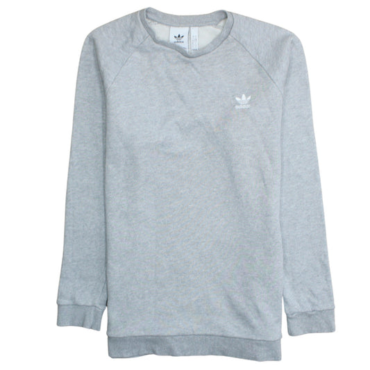 Adidas Men's Grey Crew Neck Pullover Sweatshirt Size L