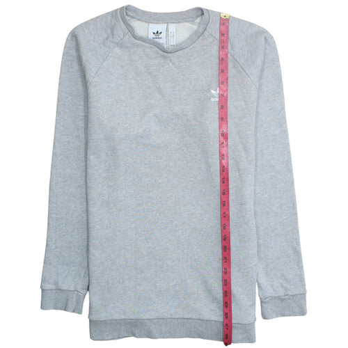 Adidas Men's Grey Crew Neck Pullover Sweatshirt Size L