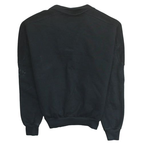 Gymshark Women's Black XS Henley Sweatshirt 100% Cotton Pullover