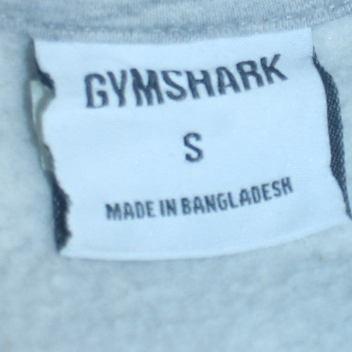 Gymshark Men's Grey Pullover Hoodie S Regular Fit Athletic