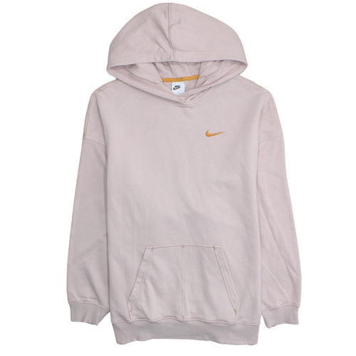 Nike Womens Pink Pullover Hoodie Sweatshirt Medium Cotton Blend