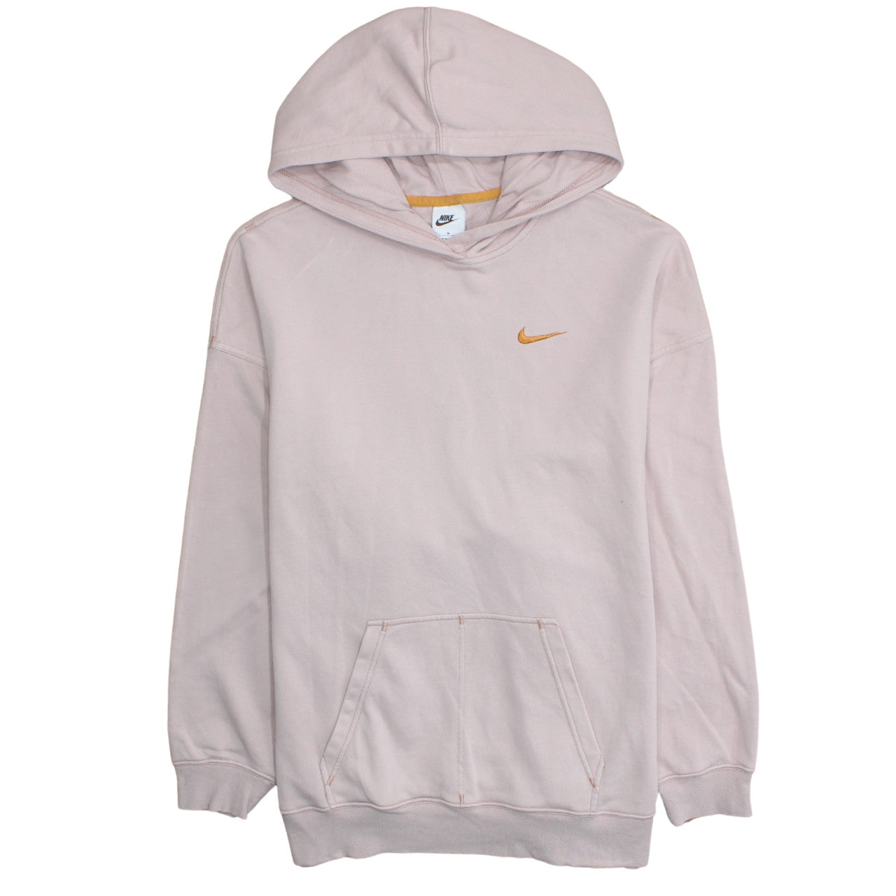 Nike Womens Pink Pullover Hoodie Sweatshirt Medium Cotton Blend