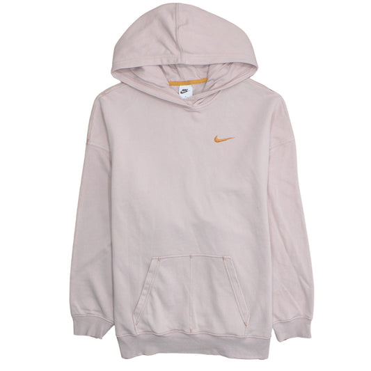 Nike Womens Pink Pullover Hoodie Sweatshirt Medium Cotton Blend