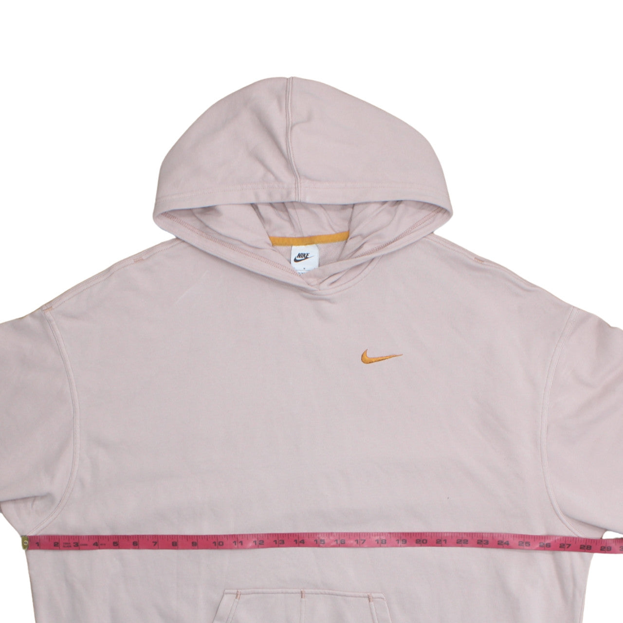 Nike Womens Pink Pullover Hoodie Sweatshirt Medium Cotton Blend