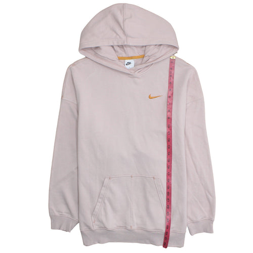 Nike Womens Pink Pullover Hoodie Sweatshirt Medium Cotton Blend