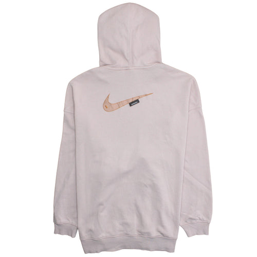 Nike Womens Pink Pullover Hoodie Sweatshirt Medium Cotton Blend