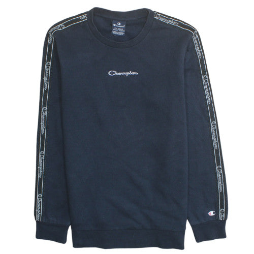 Champion Boys Black Pullover Sweatshirt 13-14 Years Crew Neck Logo Style