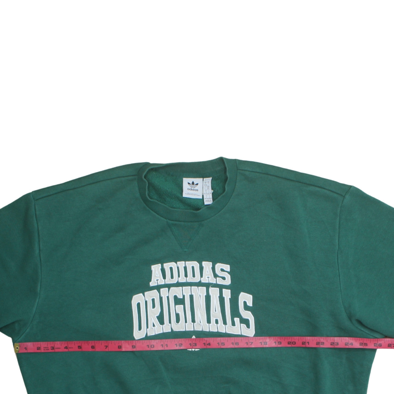 Adidas Originals Green Crew Neck Sweatshirt Women S Cotton Blend Casual