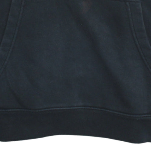 GAP Women Black Large Pullover Hoodie with Logo Design