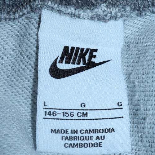 Nike Boys Grey Jogger Sweatpants L 146-156cm Fleece Trousers