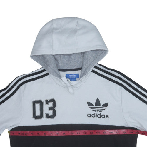 Adidas Men's Black White Pullover Hoodie Size S Logo Sportswear