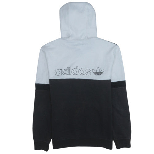 Adidas Men's Black White Pullover Hoodie Size S Logo Sportswear