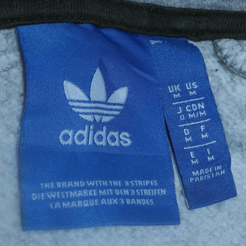 Adidas Mens Grey Full Zip Hoodie M Classic Sportswear