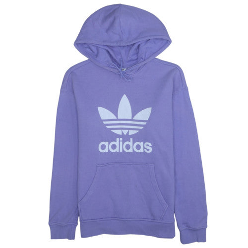 Adidas Womens Purple Pullover Hoodie Size 8 Relaxed Fit