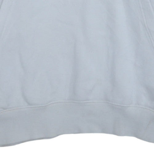 Nike Men's White Pullover Hoodie M Regular Fit Graphic Sportswear