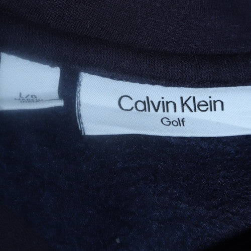 Calvin Klein Golf Men's Navy Blue Hoodie L Fleece Pullover