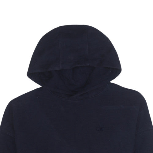 Calvin Klein Golf Men's Navy Blue Hoodie L Fleece Pullover