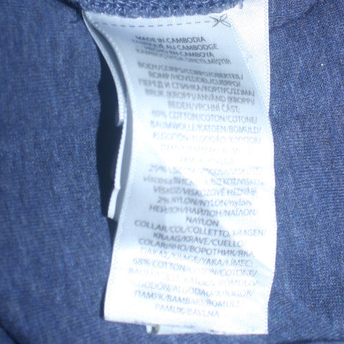 Ralph Lauren Men's Blue 1/4 Zip Collared Sweatshirt Size L