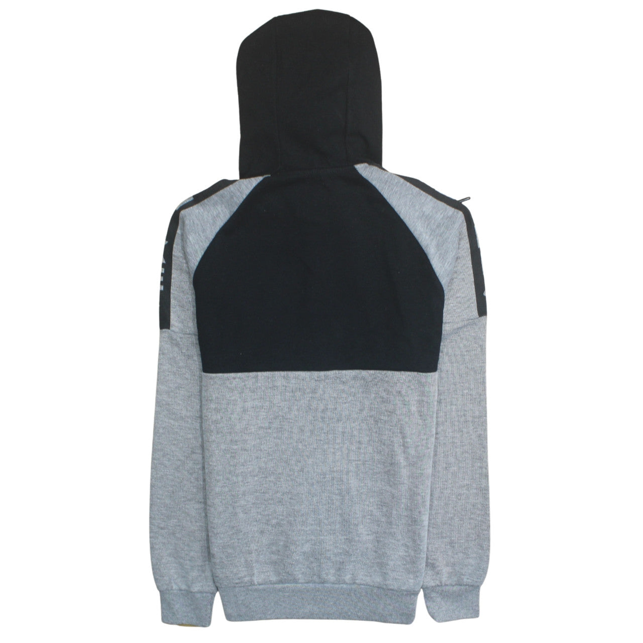 Nike Men's Grey & Black 1/2 Zip Logo Hoodie Size L Regular Fit