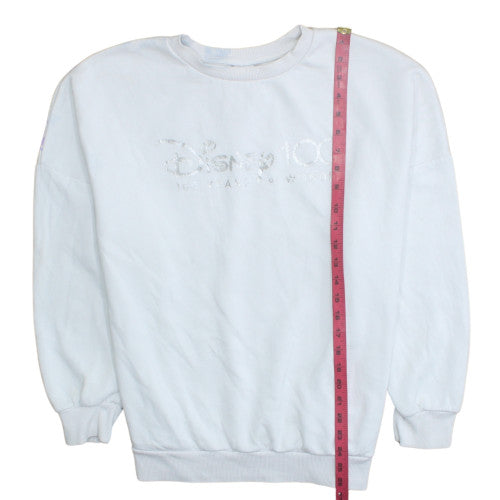 Disney 100 at George White Sweatshirt Women L 16-18 Pullover Crew Neck