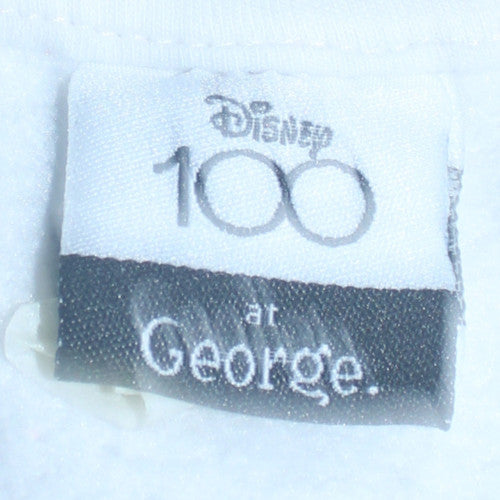 Disney 100 at George White Sweatshirt Women L 16-18 Pullover Crew Neck
