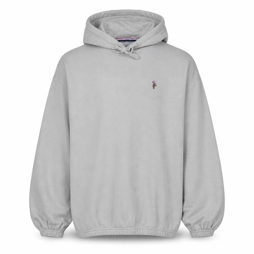 U.S. Polo Assn. Men's Beige Pullover Hoodie XS Embroidered Logo