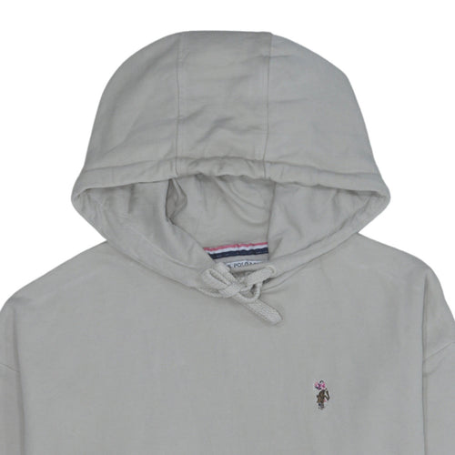 U.S. Polo Assn. Men's Beige Pullover Hoodie XS Embroidered Logo