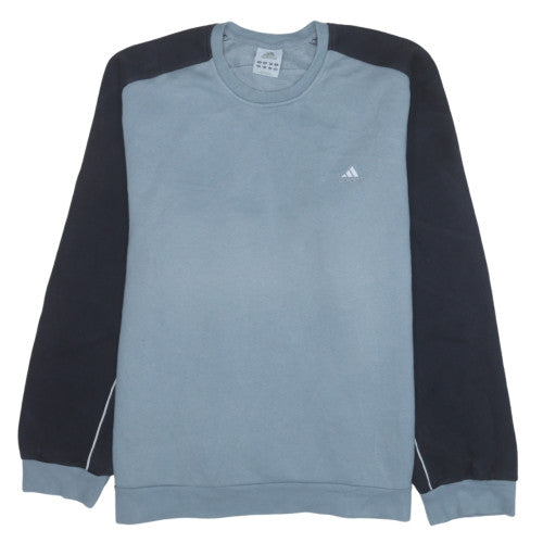 adidas Men's Blue XL Pullover Sweatshirt Crew Neck Sports Fleece