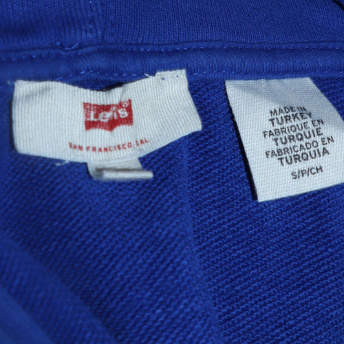 Levi's Men's Blue Pullover Hoodie with Logo Front Size S
